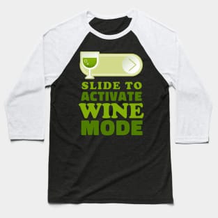 Slide to unlock Wine Baseball T-Shirt